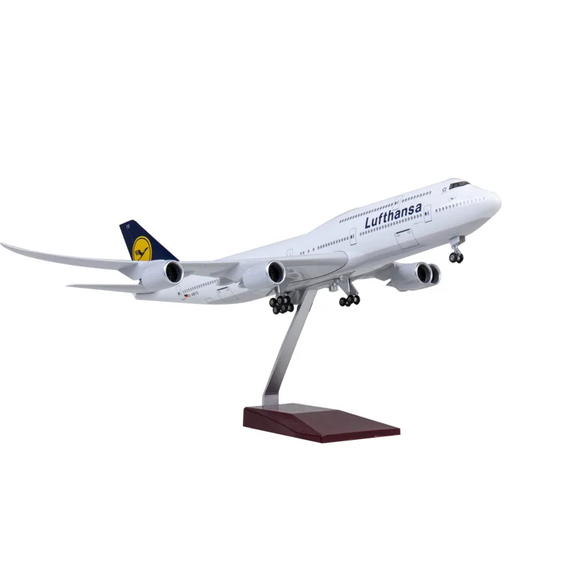 オーディオギア付きlufthansa飛行機モデル、1:150スケール、47cm