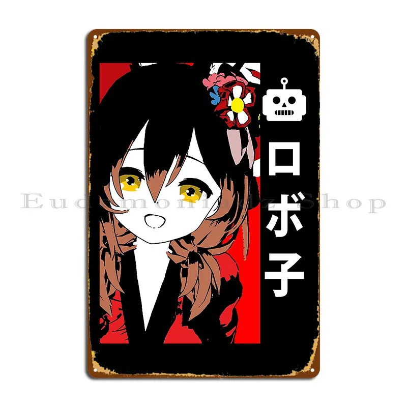 Hololive Roboco San Kimono Metal Signs Wall Cave Create Wall Decor Personalized Cinema Tin Sign Poster