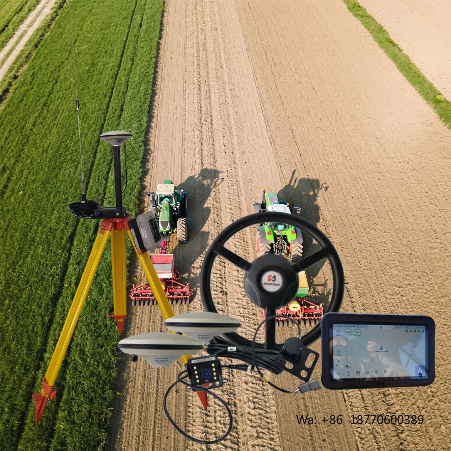 AGMA TOYAR Auto GPS Steering System Pro with 1 Year Warranty for Agriculture Tractor