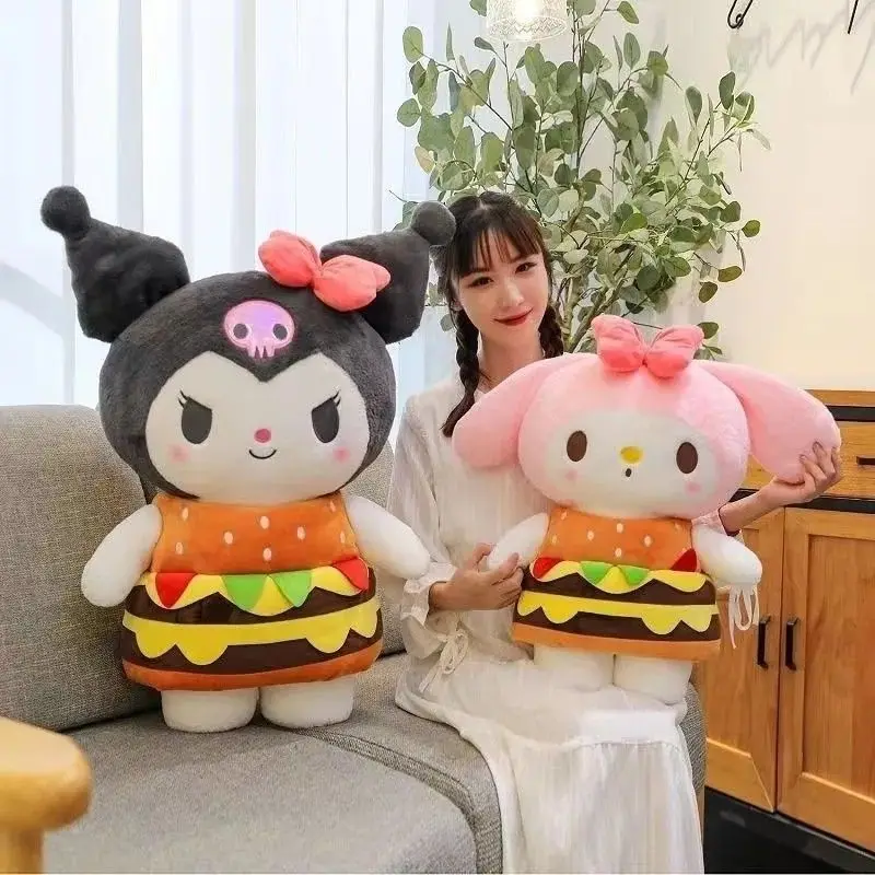 

Sweet Kuromi Anime Kawaii Sanrio Kuromi Lovely Doll Cute My Melody Baby Soft Decoration Ins Birthday Lovely Gifts for Girls