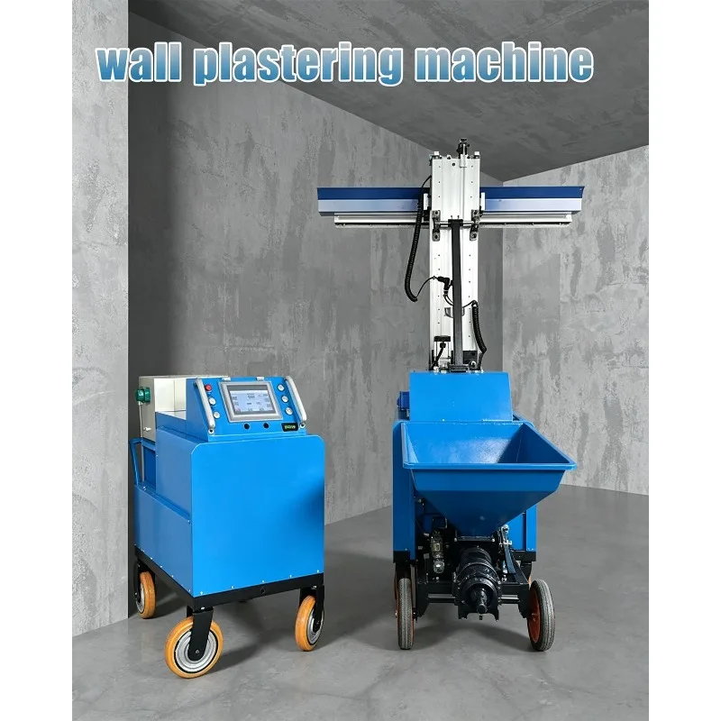 2026 Hot Sale Wall Plastering Render Machine for Villa Renovation, Auto‑Leveling Indoor Cement Mortar Wall Smoothing Robot Tool