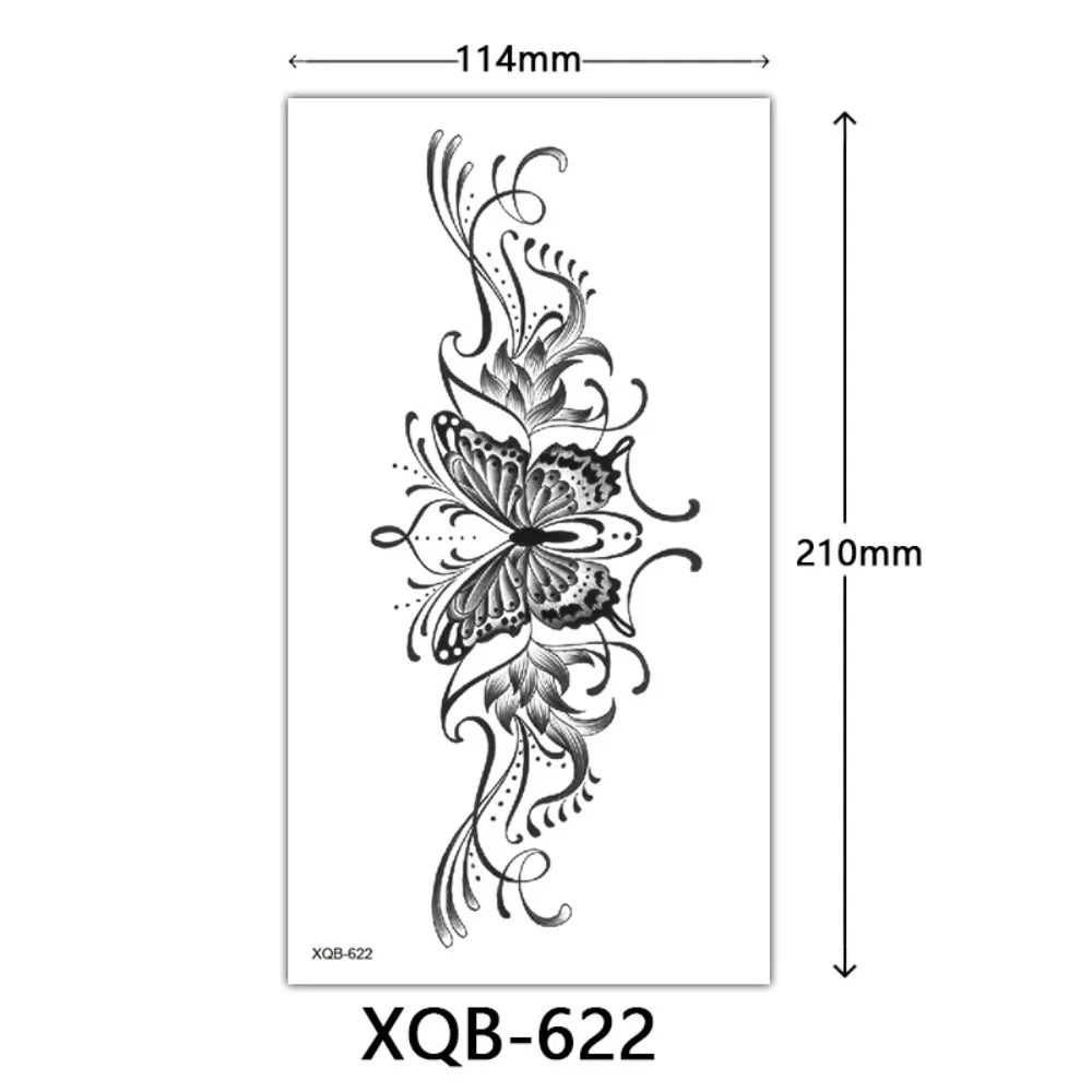

Новые временные татуировки с изображением бабочек, водостойкие, долговечные, очаровательные одноразовые наклейки для женщин