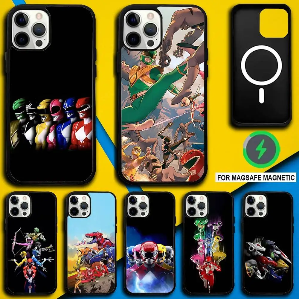 

P-PowerS-COOL R-RangerS Phone Case For iPhone 17,16,15,14,13,12,11,Pro,Max,Plus,Mini,SE4,E Magnetic Magsafe Wireless Charging