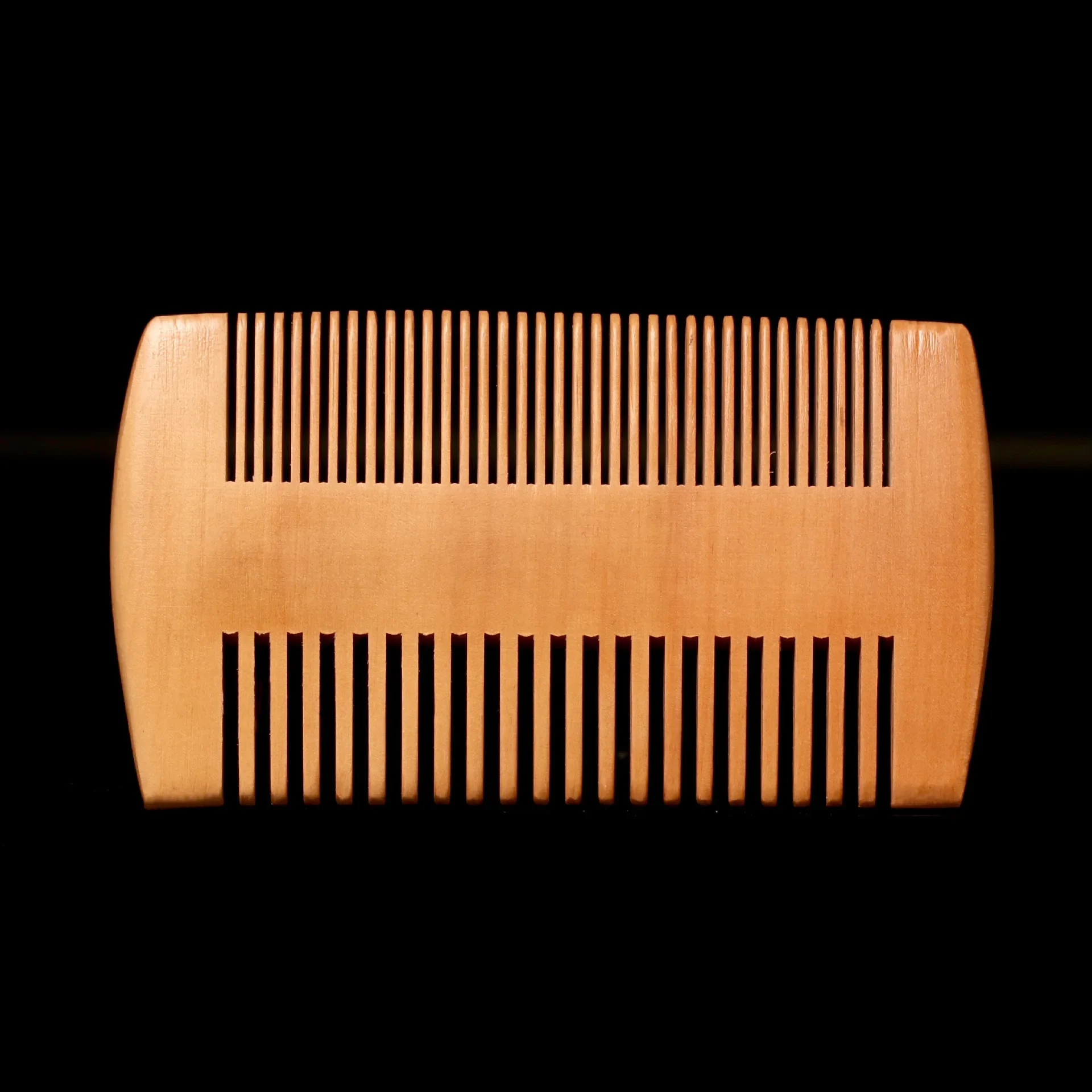 Pocket Wooden Comb Natural Peach Wood Ultra Narrow Toothed Wooden Comb Non Static  Nice Beard Wave Comb Hairstyle