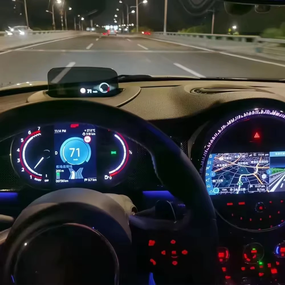 New Design 7 Inch LCD Dashboard Car Digital Cluster Automotive Speedometer LCD Instrument for Mini - Image 6