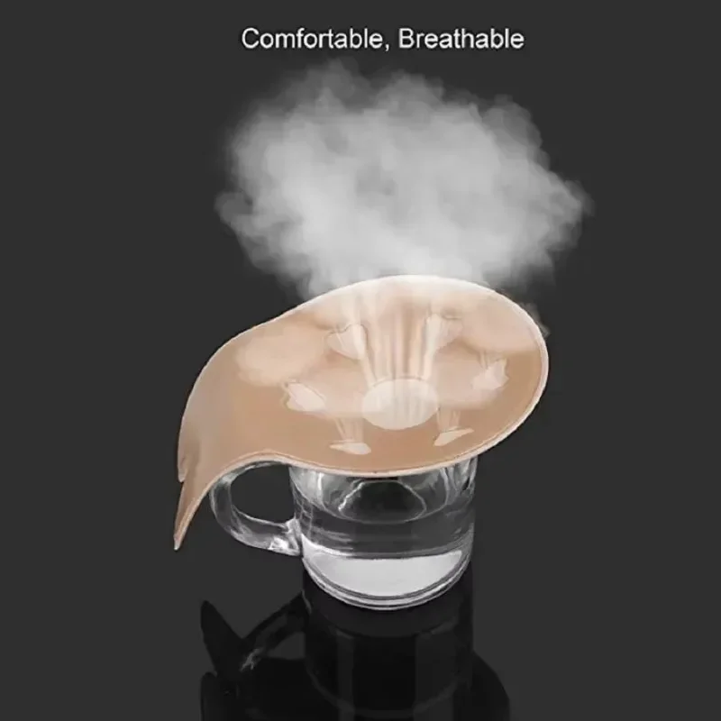 1 زوج الذاتي لاصق سيليكون حمالة صدر غير مرئية قابلة لإعادة الاستخدام لزجة الثدي رفع الشريط أرنب الحلمة غطاء لزجة الصدرية #4