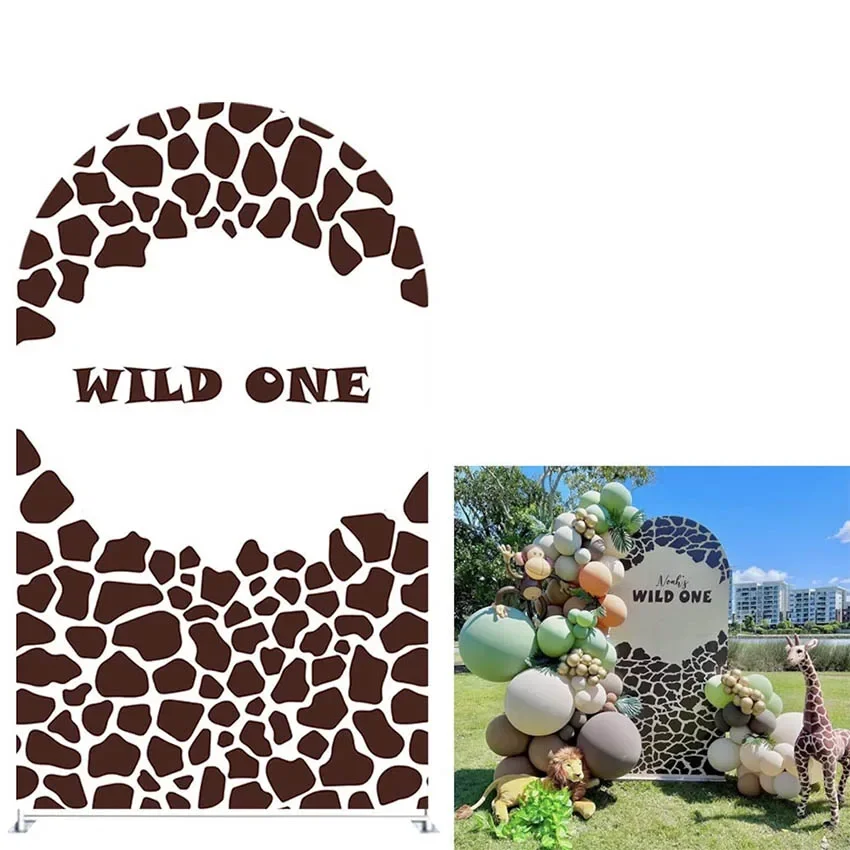 

Фон для фотосессии Mehofond Custom 2-Sided Jungle Wild ONE Safari Boy Birthday Party Baby Shower Covers Chiara Arch Background Decor Backdrop Photo