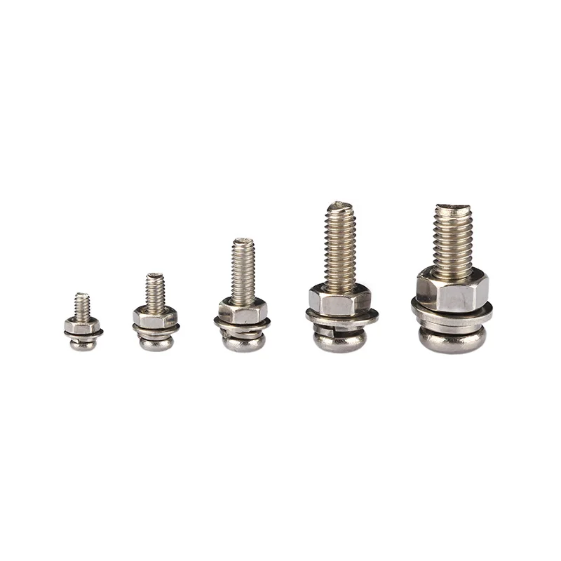 320Pcs  Stainless Steel SS304 Screws an Head Screws Nuts Bolts Assortment Kit M2 M2.5 M3 M4 M5  Metic Nut and Bolt Assortment