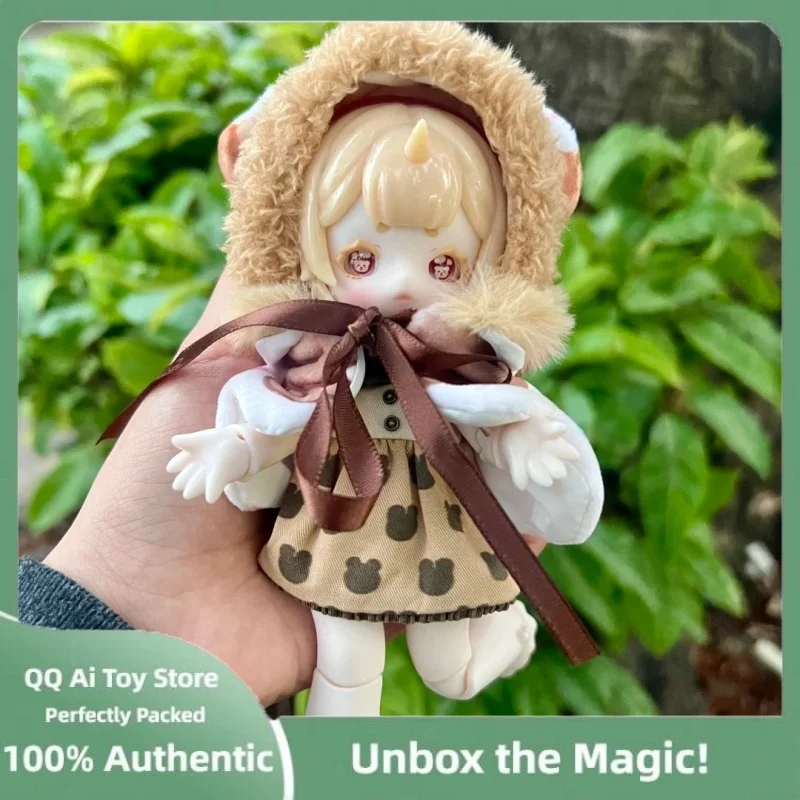 뜨거운 오리지널 페니 박스 Antu Zhangxinxiaobao 시리즈 비닐 블라인드 박스 동물 인형 애니메이션 피규어 장식 카와이 생일 선물