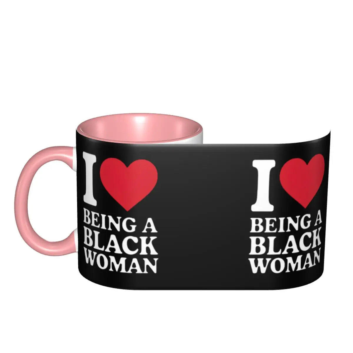 I Love Being A Black Woman Empowering Pride Design Mug Funny Ceramic Coffee Cups Tea Mugs Milk Cup Drinkware Gifts for Woman Man