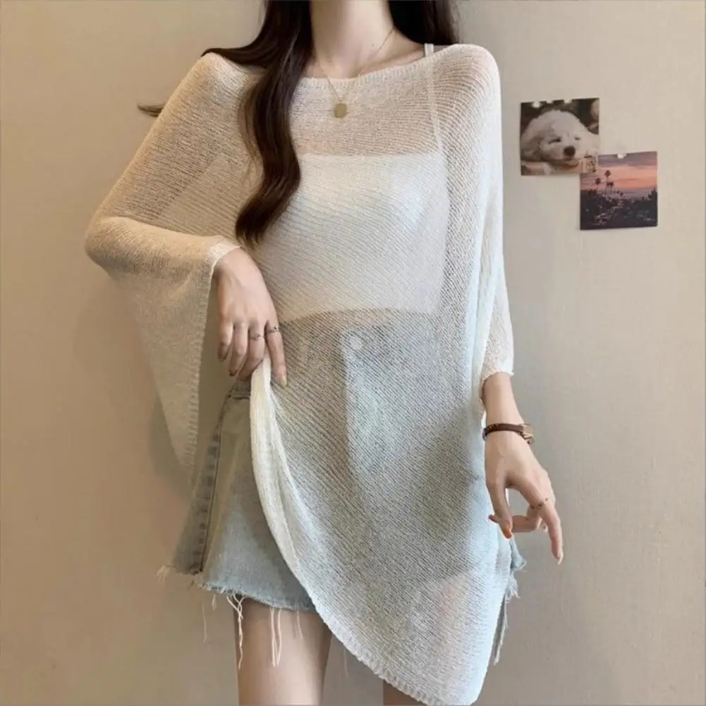 

Casual Viscose Blouse Women Viscose T-shirt Elegant Women's Viscose Blouse with Irregular Hem Slanted Collar Loose Fit Top