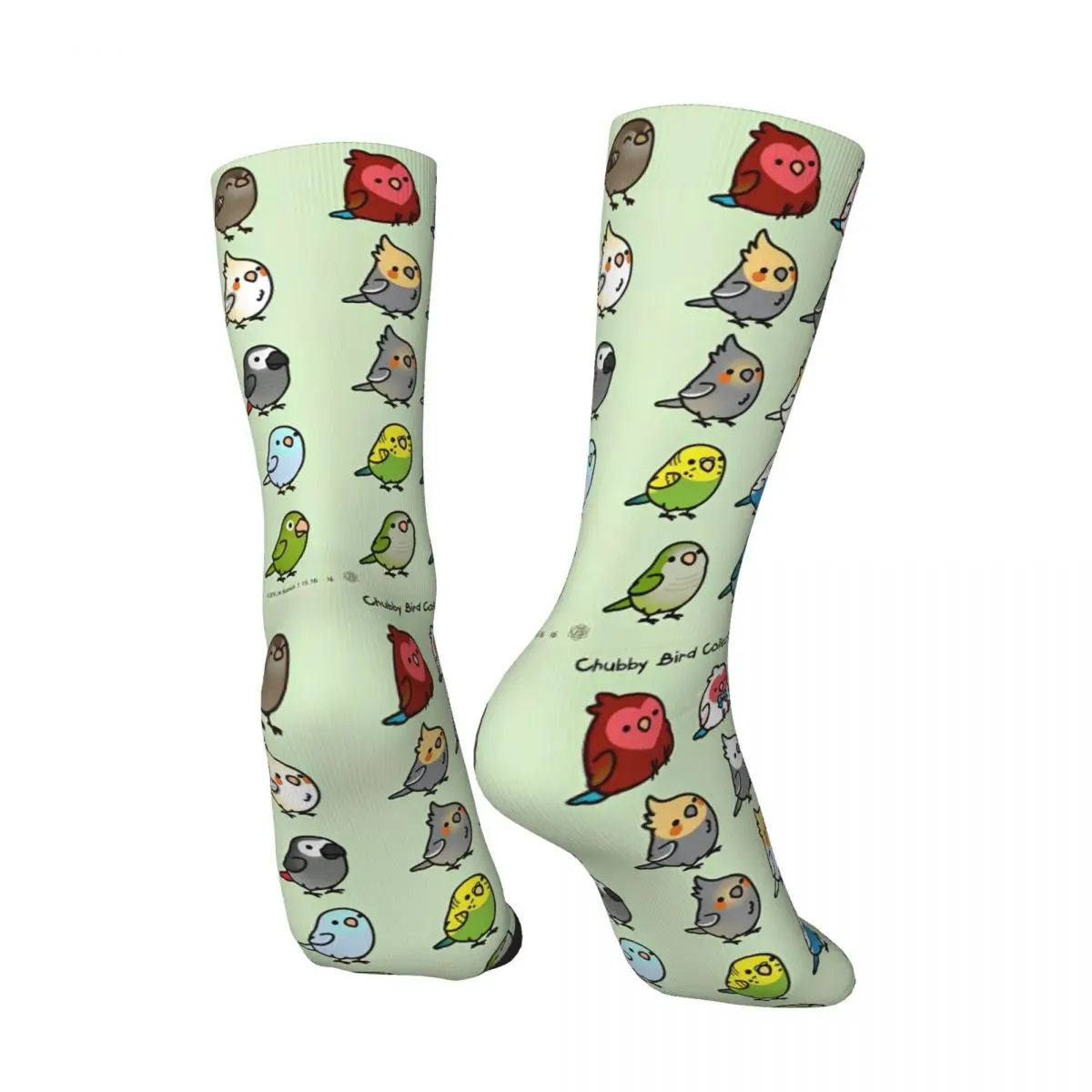 Men Socks Too Many Birds Cartoon Cockatoo (21) Stockings Spring Gothic Quality Socks Graphic Running Anti Skid Socks