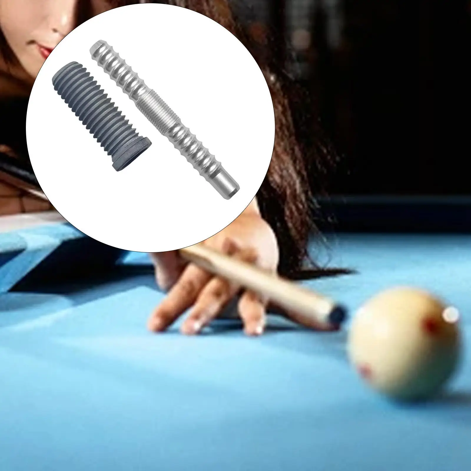 

Billiard Cue Joint Pin Insert Screw 3/8 X 8 Aluminum Alloy Reliable Replacement for Pool Accessories Billiards Repair