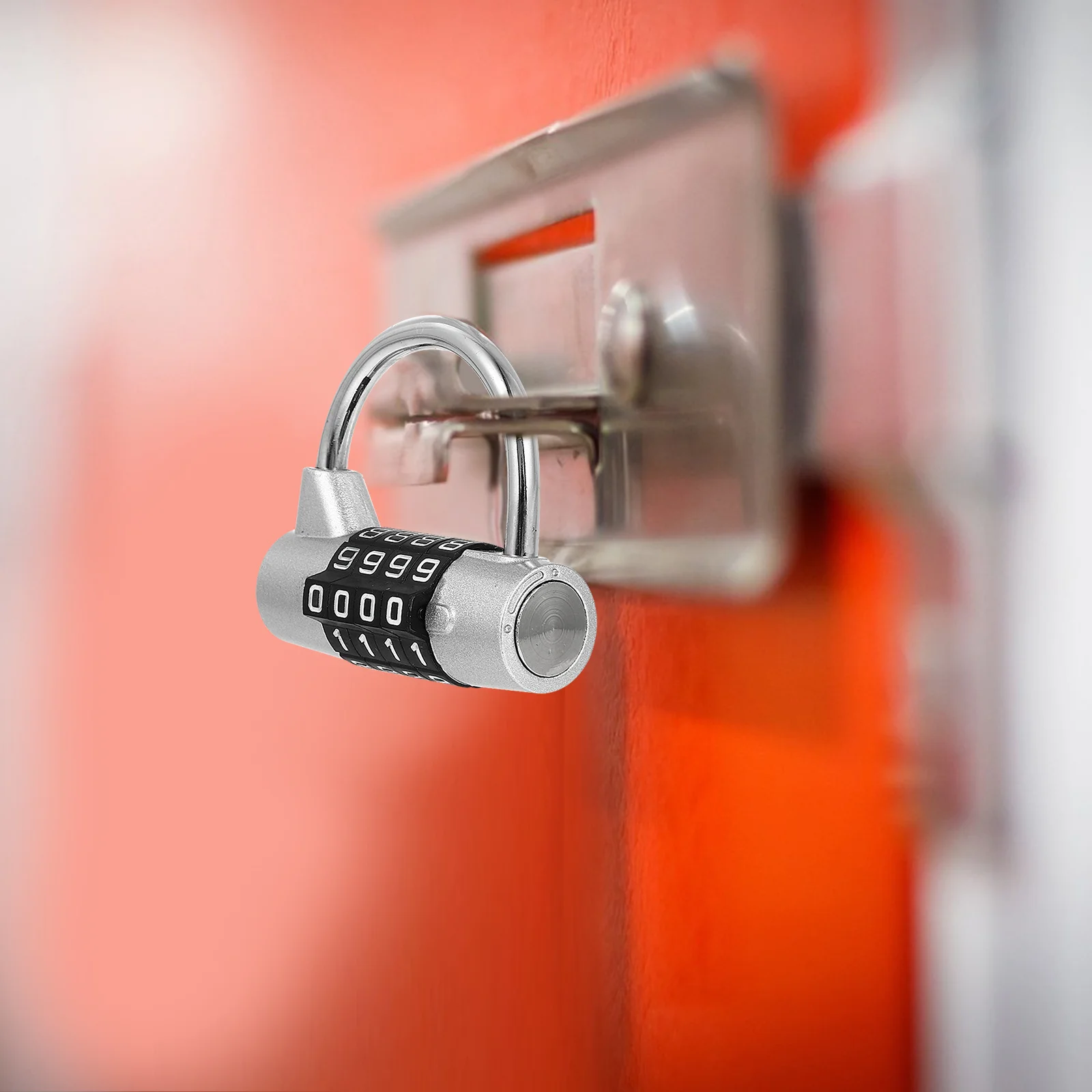 

4 Digit Combination Lock Zinc Alloy Safety Padlock for School Office Metal Cabinet Drawer Locker Security Protection