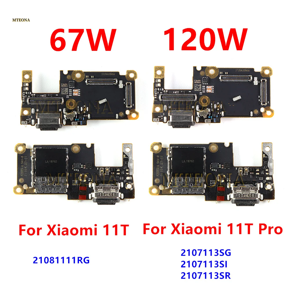 

Быстрая зарядка для Xiaomi 11T/11T Pro USB Type-C, зарядная плата, док-порт, гибкий кабель, микрофон, лоток для SIM-карты, устройство чтения микрофона