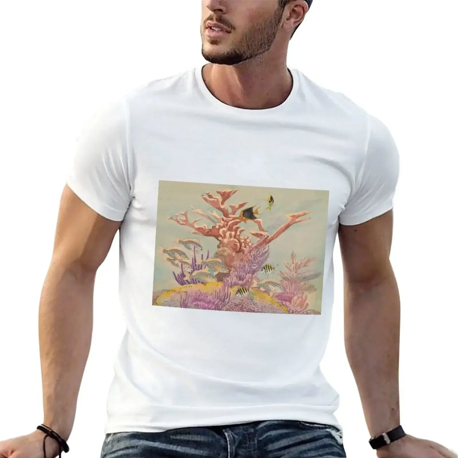 Coral Reef Scene T-Shirt graphic tee shirt vintage anime shirt vintage graphic tee t shirts for men graphic