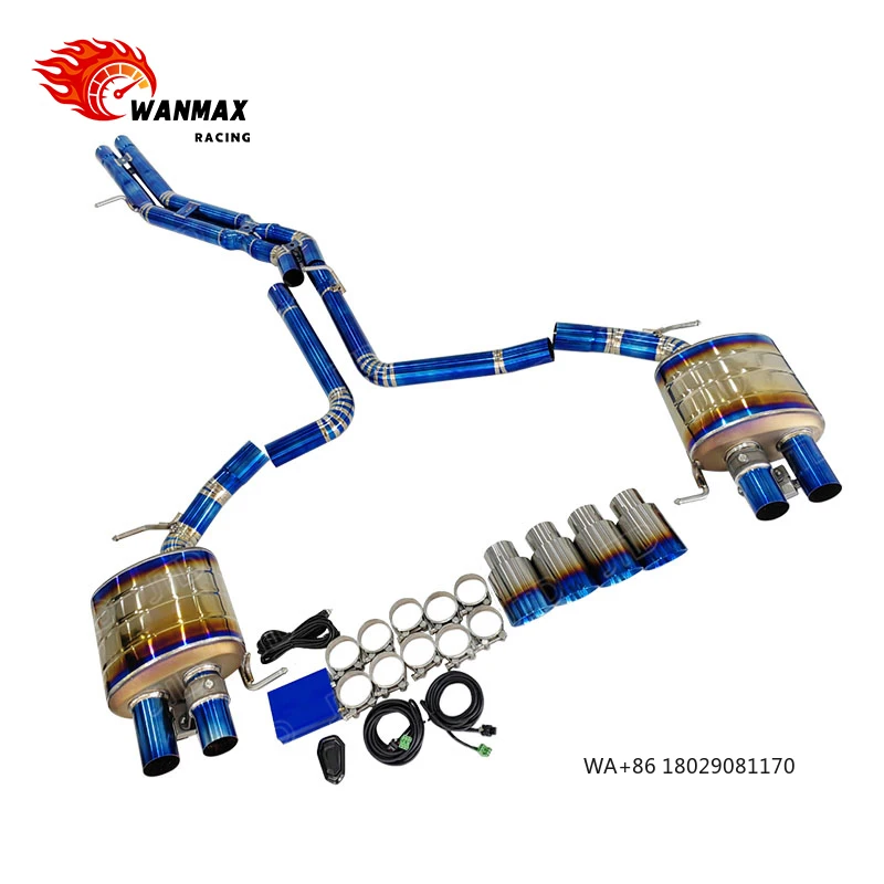 

Титановая спортивная выхлопная система с клапанами Catback для Audi A6/A7 2019+ (C8 A6 A7 C8 V6 3.0)