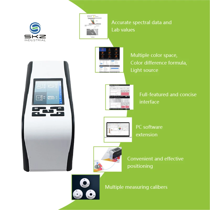 SKZ2300 Measuring Accuracy 0.01 Portable Color Difference Meter Color Spectrum Analyzer