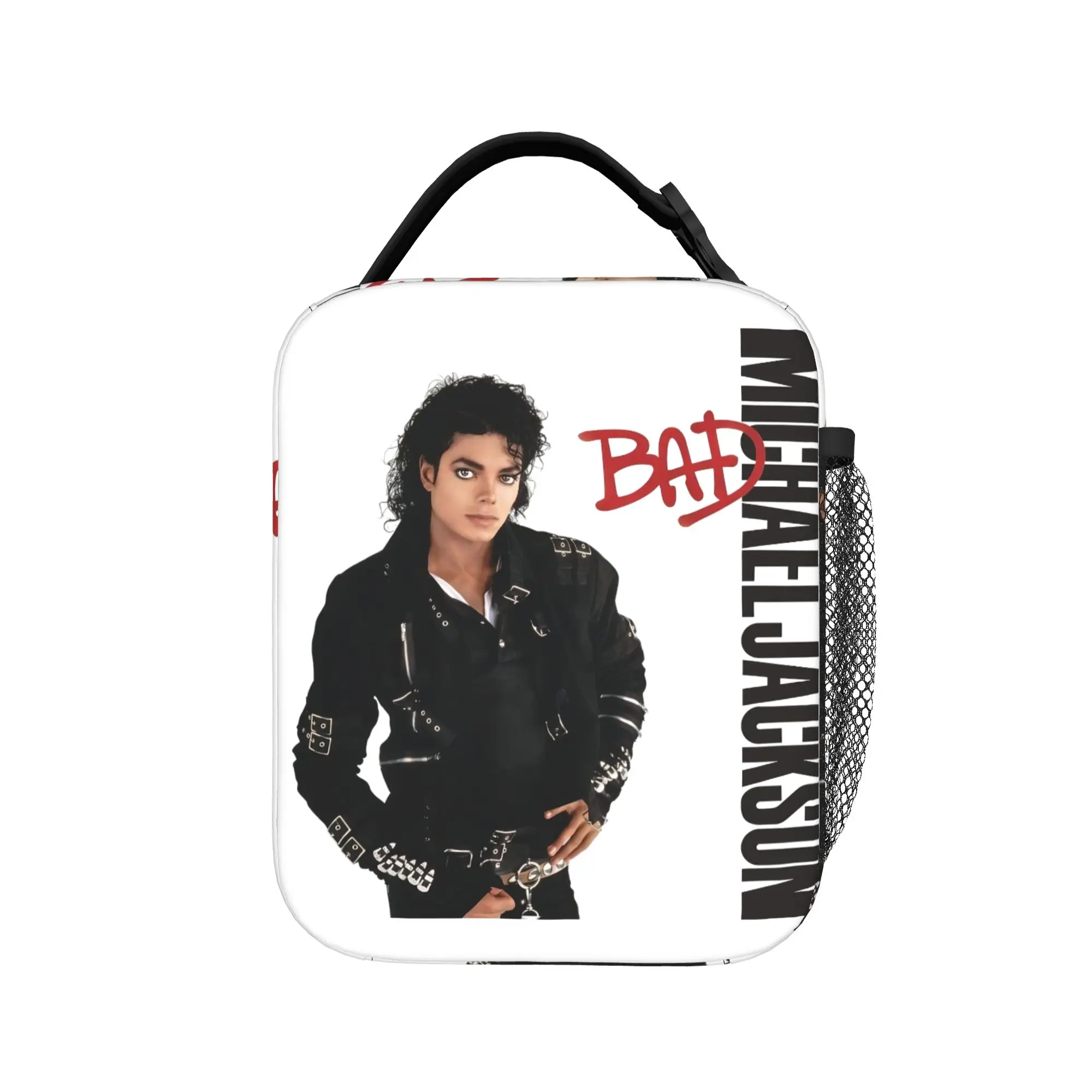 BAD MJ king of pop Dancer Insulated Lunch Bags Lunch Container Thermal Bag Tote Lunch Box Beach  Outdoor Bento Pouch