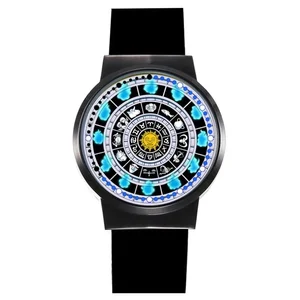 Zodiac Watch Miss Kobayashi's Dragon Maid Anime Watch KannaKamui Connor Tela Led Preto Simples Moda Estudante Criativo Assista 6 principais vendas relogio dragao preto - №6