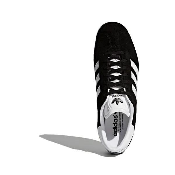 Adidas Originals Gazelle Men's and Women's Skateboarding Shoes Shock Absorber Wear Resistant Fashion Trend Training Blac