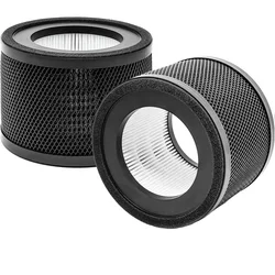 2PCS TT-AP001 HEPA Filter Compatible with TaoTronics TT-AP001 Air Purifier H13 True HEPA Filter Activated Carbon Filter