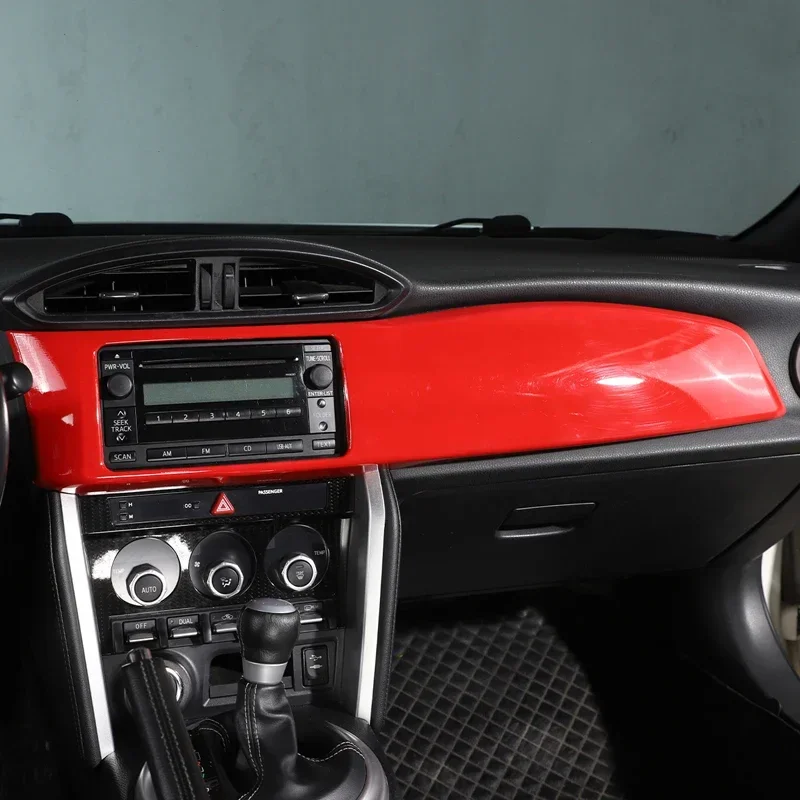 ABS Carbon Style Car Dashboard Decorative Trim Navigation Screen Frame Cover For Toyota FT86 GT86 Subaru BRZ ZC6 2012-2020 view 4