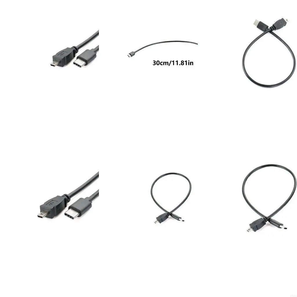 193A Type C to Mini USB 8Pin OTG Cable for Camera Photo and Video Data Transfer Cable