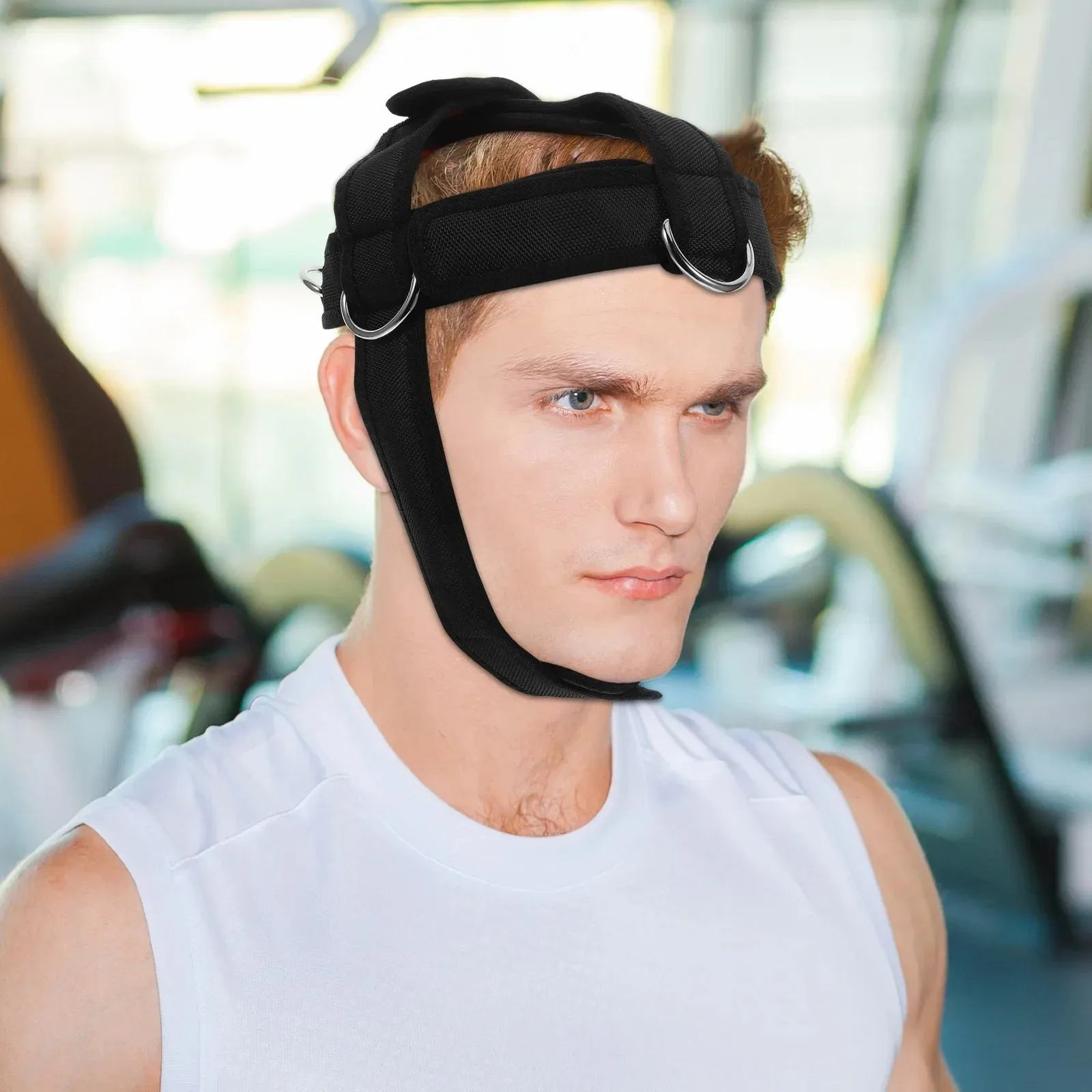 

Ремень для тренировки головы, ремень для силовых тренировок, портативный тренажер для шеи, практичный тренажер для шеи, защитный тренажер для тренажерного зала и фитнеса