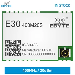 W magazynie SI4463 SI4438 433/470MHz moduł bezprzewodowy daleki zasięg 2.5KM 100mW E30-400M20S IPEX/antena z otworem na stempel moduł bezprzewodowy SPI