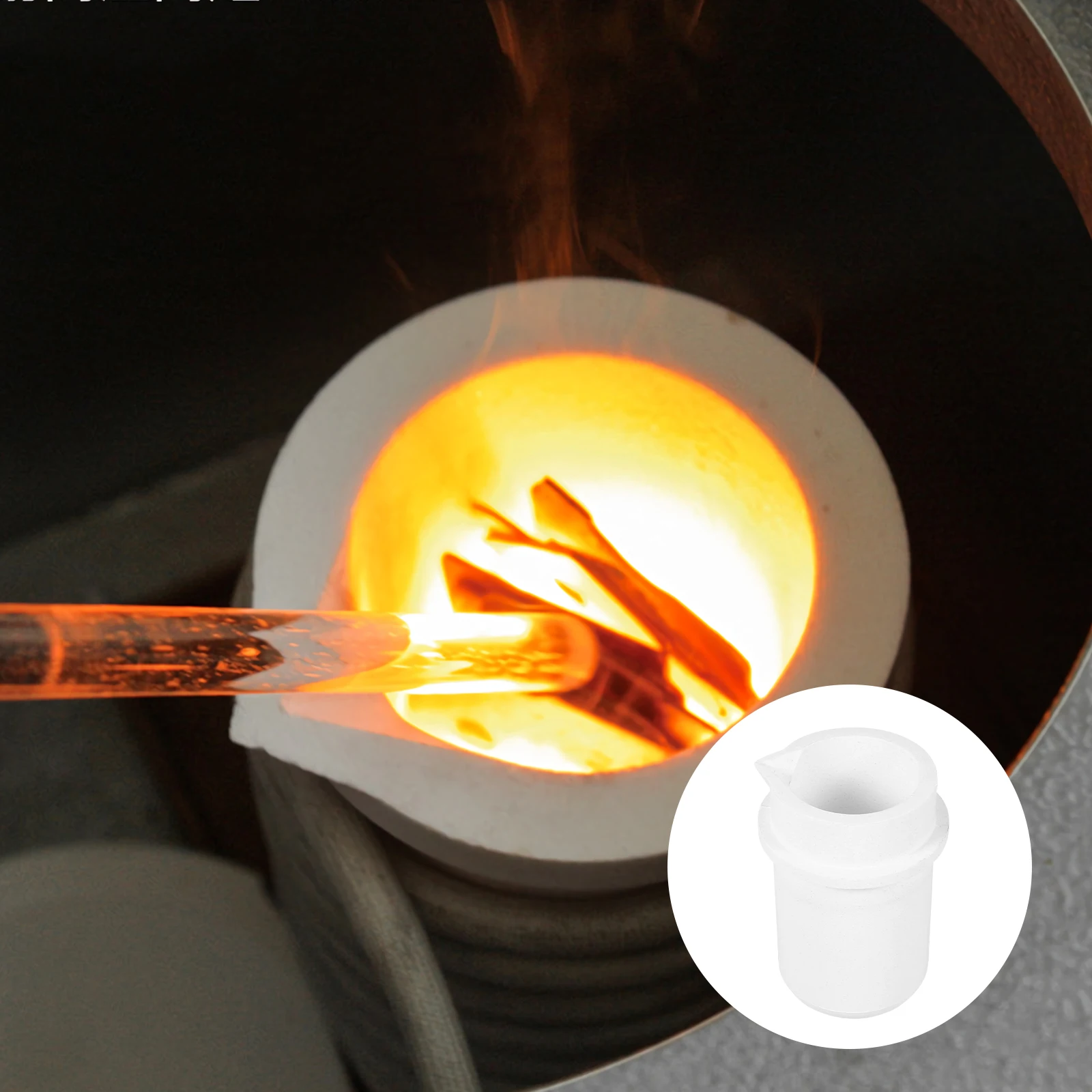 

High Purity Quartz Melting Pot Crucible Cup for Jewelry Making Excellent Acids Alkalis Resistance Thermal Stability