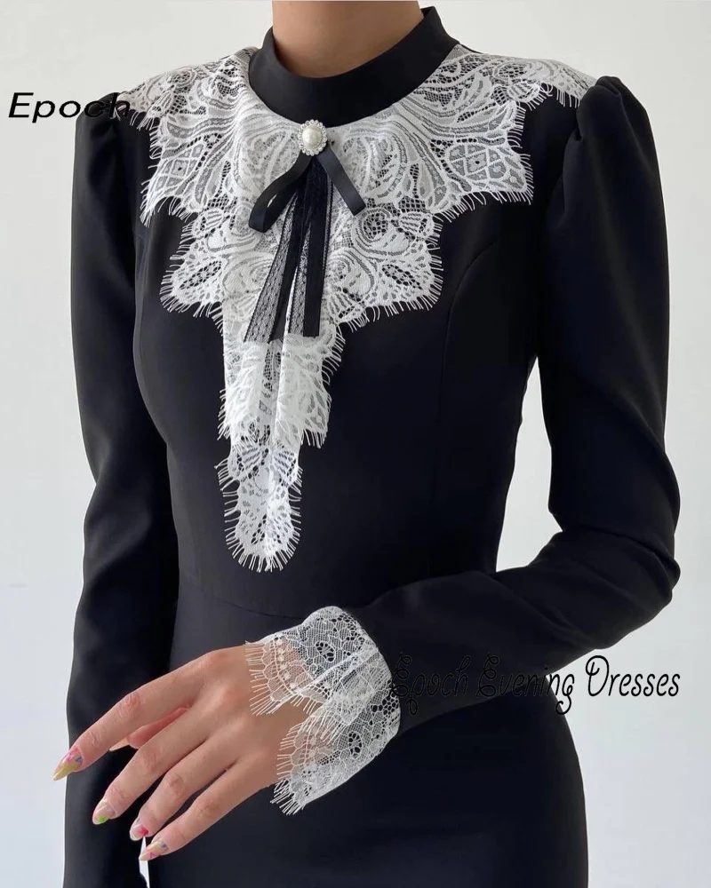 Epoch-Vestido largo de noche para mujer, traje elegante de encaje recto hasta el tobillo, Formal, de regreso a casa, 2024