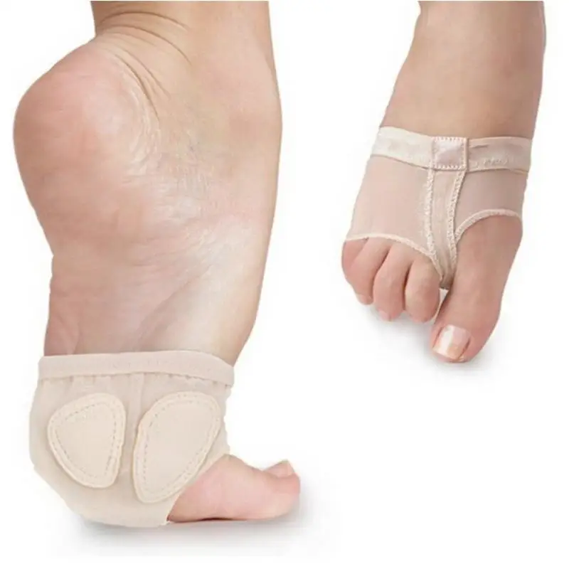 Professional Belly Ballet Toe Practice Shoe Foot Thongs Half Sole Footundeez for Modern Dance Socks Sandal Step Gym Shoes