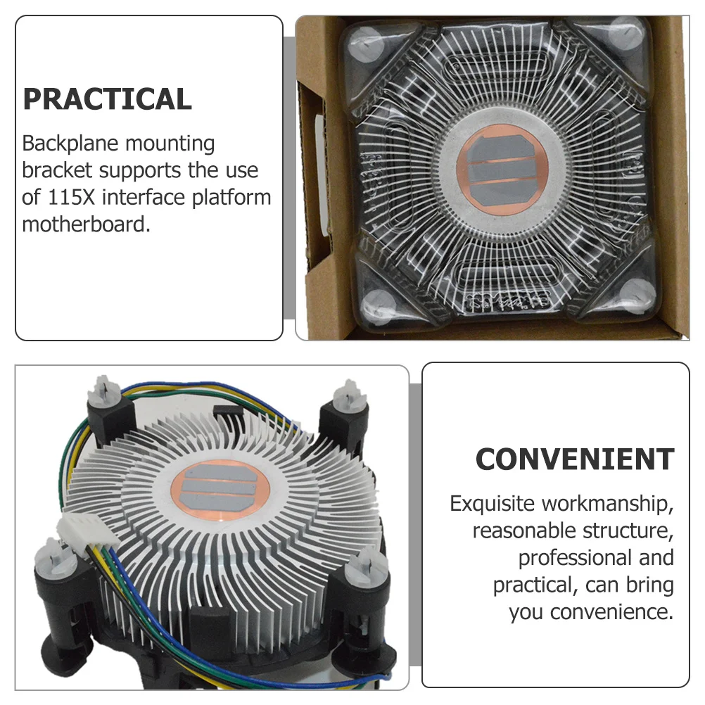 

CPU Cooling Fan 12V Copper Core Hydro Bearing Ultra Quiet Efficient Heat Sink Fan Computer Air Cooler CPU Computer Accessories