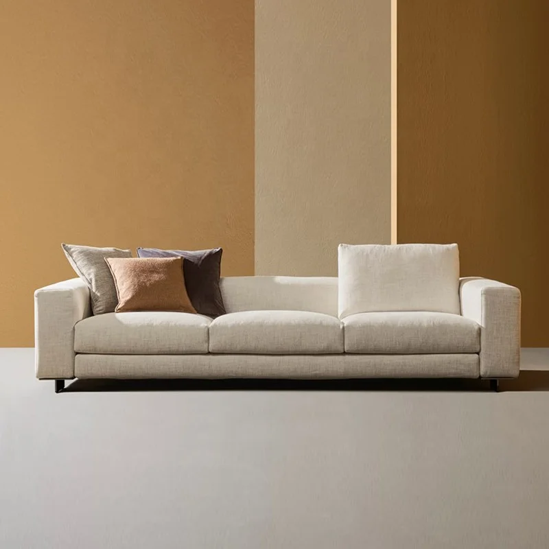 AIROW Italy Style Modern Fabric Sectional Sofa Set, Upholstery Couch for Living Room Furniture
