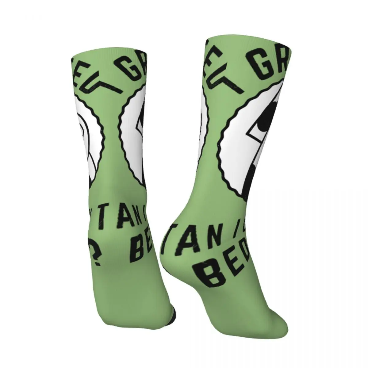 Funny Happy Men's Socks I Graduated Retro Harajuku PANDA! GO PANDA Hip Hop Novelty Casual Crew Crazy Sock Gift Printed