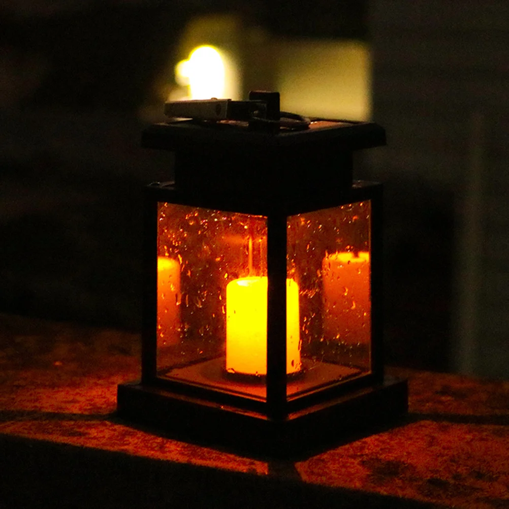 Lampada solare dal design retrò Materiale durevole di alta classe Dimensioni compatte per l'illuminazione del giardino esterno del cortile desktop