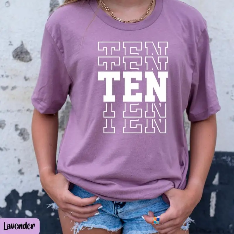 

Kids Tenth Birthday 10Th T Shirt I'M 10 Real