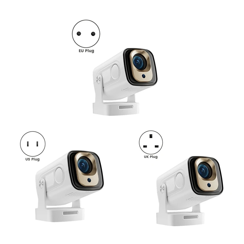 

2025 New HY260 PRO 1080P Android 11 4K Projector 200ANSI Wifi6 BT5.4 Cinema Outdoor Portable 180°Rotable Projector Global