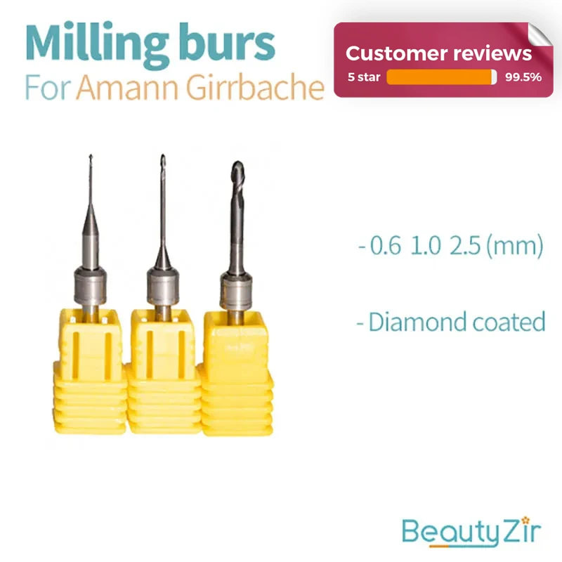 

Amann Girrbach Dental Burs 2 Pieces Milling Tools Mikro 4x 5x