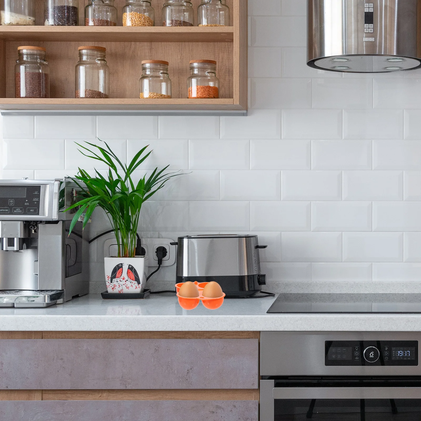 

2Pcs Portable Egg Container Long-Lasting Anti-Collision Design Lightweight Practical for Camping Barbecue Trip