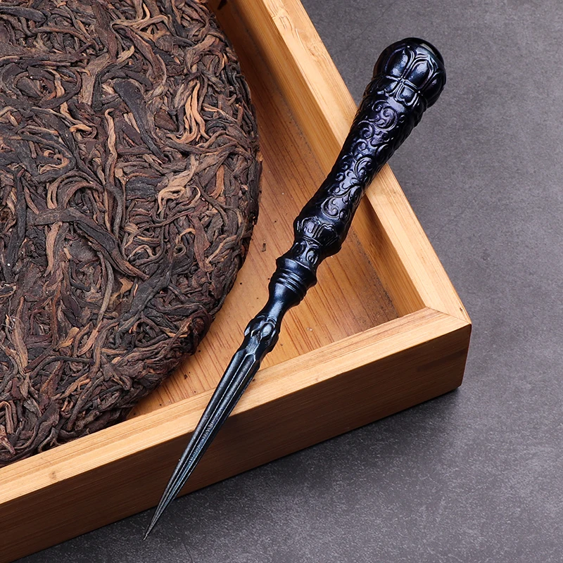 

Handmade Chinese Puer Tea Knife Kung Fu Tea Ceremony Luxury Vintage Insert Tea Needle Prying Green Tea te verde chino Teaware