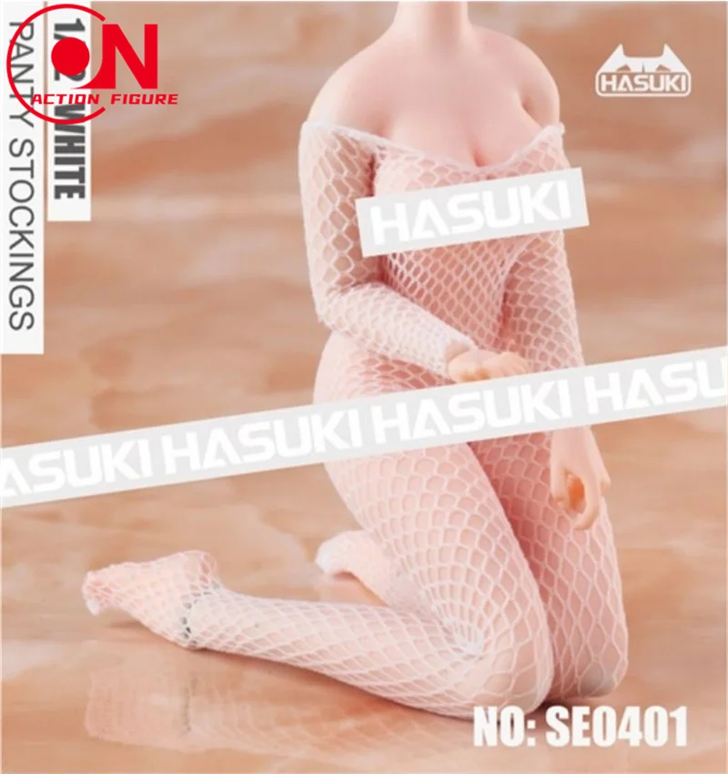 HASUKI SE04 1/12 مقياس أنثى سلس شبكة جوارب طويلة جورب الملابس والاكسسوارات نموذج ل 6 ''أنثى الجندي عمل الشكل الجسم #5