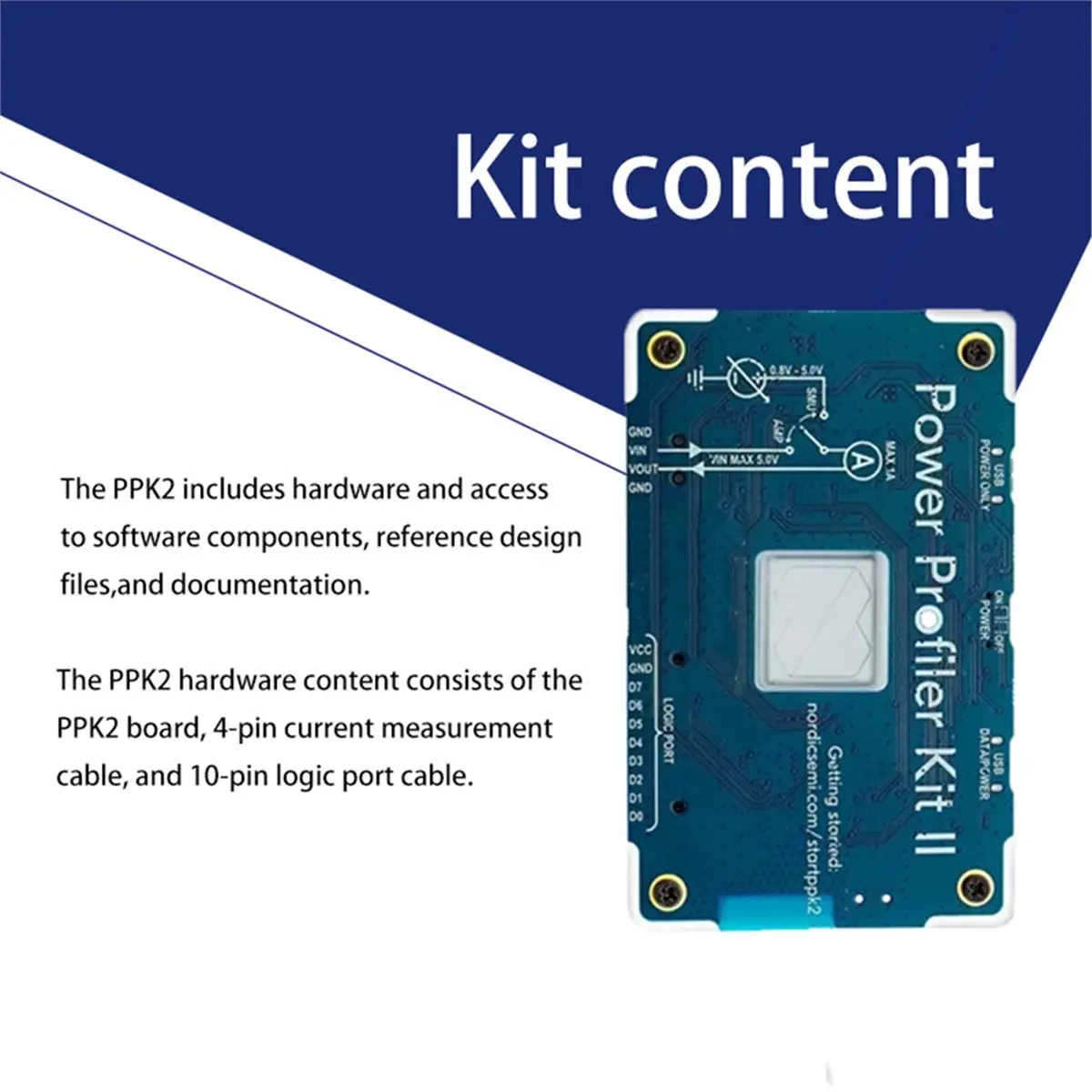 A86G 1PCS Binding NRF-PPK2 Power Profiler Kit II Embedded Solution Power Analysis Tool