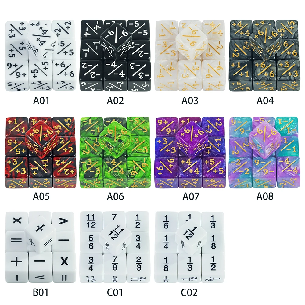 10 Pieces Dice Counters Token Dice, D6 Dice Compatible with Card Game Accessories image 6