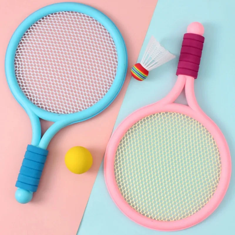 Kinder Badminton schläger Set leichte Kinder Tennis Badminton Spielzeug Kinder Tennis schläger mit Bällen für Familien spiel