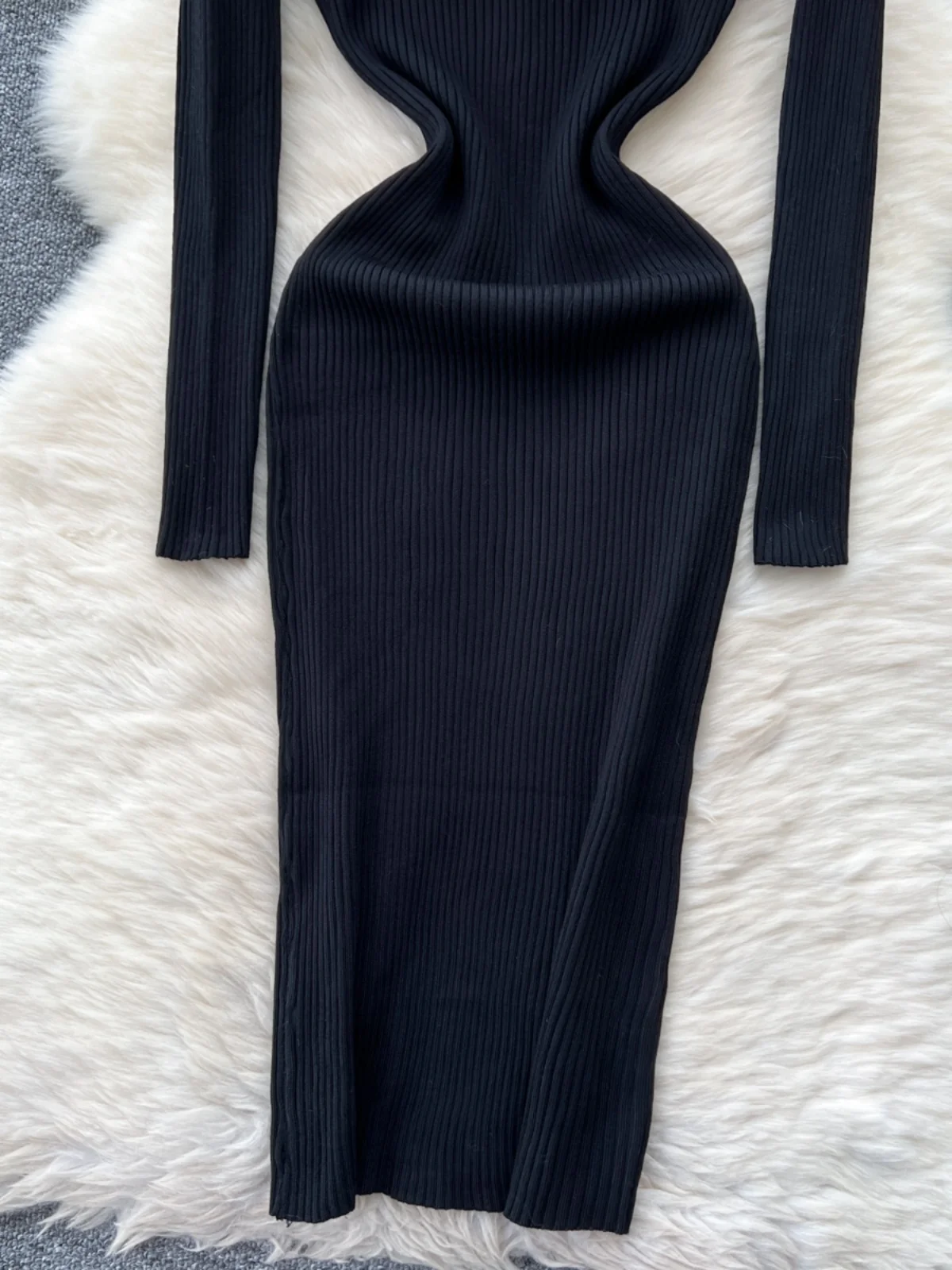 Bla tricoté coupe ajustée ronde Ne Dr coréen Sle rétro t-shirt bouton taille haute jupe trapèze pour les femmes automne Faion