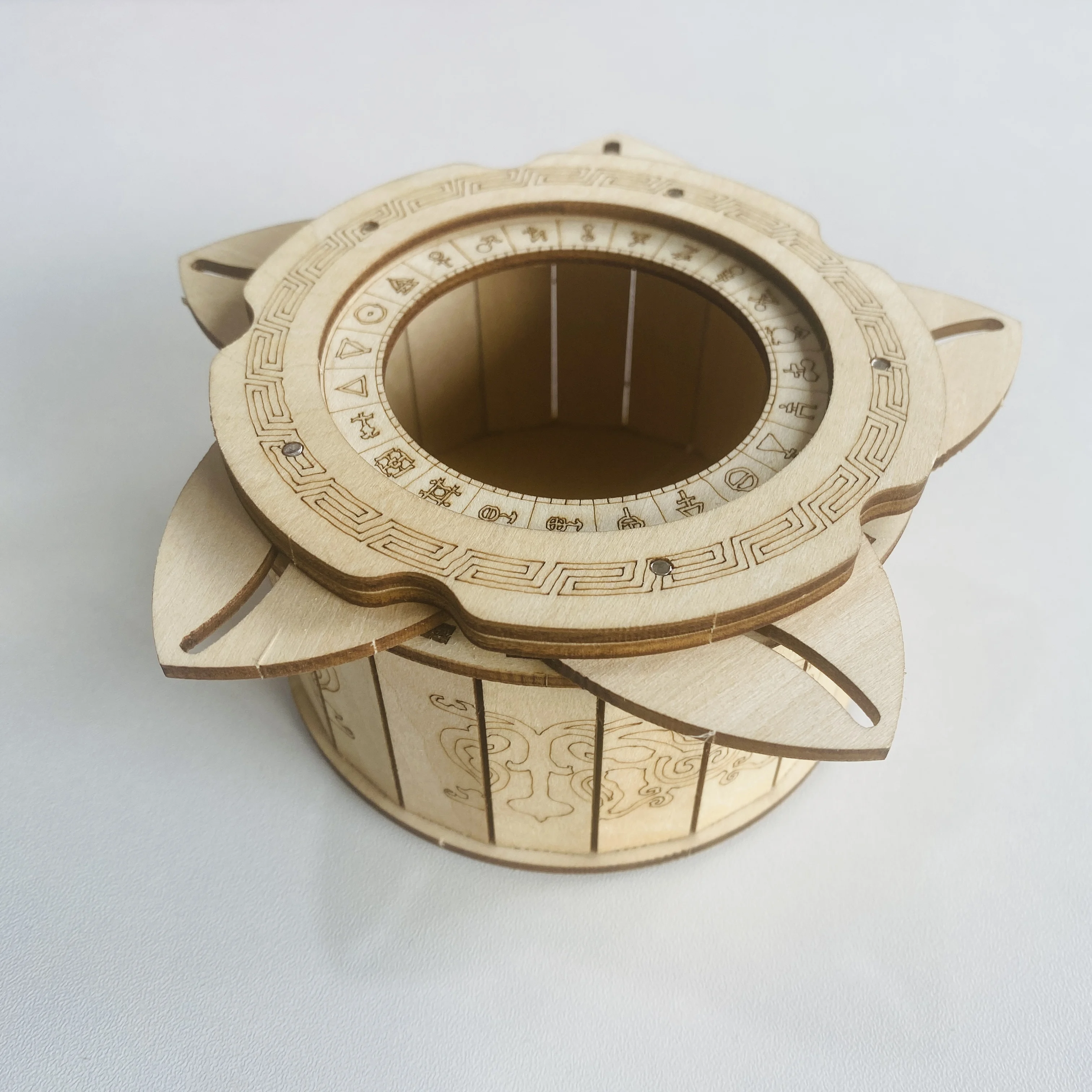 3D Puzzle DIY Wooden Mechanical Box Assembly Model Adult Birthday Halloween Christmas Gift