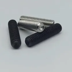 5-50PCS DIN916 M1.6 M2 M2.5 M3 M3.5 M4 M5 M6 M8 M10 stainless steel black steel cup point headness hex socket set grub screw