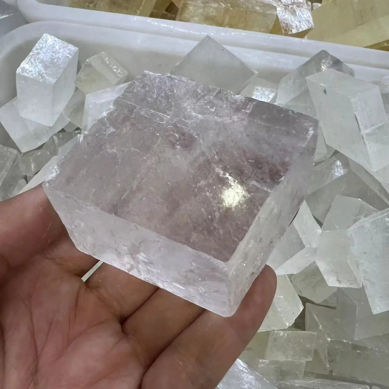 Natural White Calcite Energy Crystals  Healing Stone  Mineral Stone Teaching Home Decorative